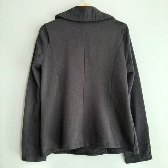 CHAPS | Classic Light Stretchy Peacoat Jacket Coat Navy Blue Embellished Sz M - Picture 10 of 12